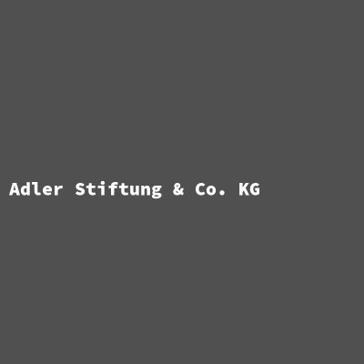 Hersteller: Adler Stiftung &amp; Co. KG