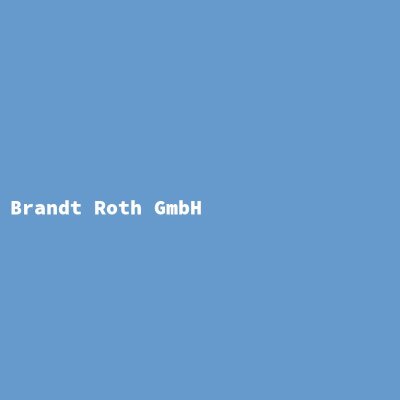 Hersteller: Brandt Roth GmbH