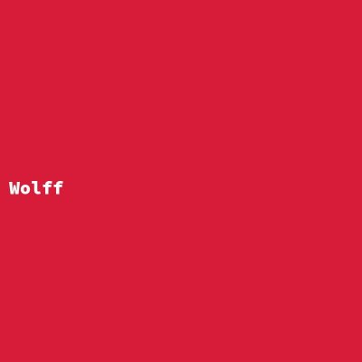 Hersteller: Wolff