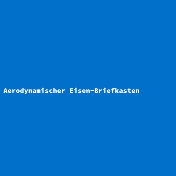 Aerodynamischer Eisen-Briefkasten