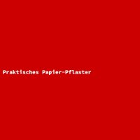 Praktisches Papier-Pflaster