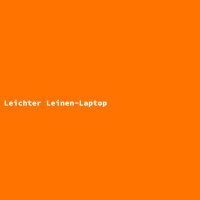 Leichter Leinen-Laptop