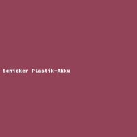 Schicker Plastik-Akku