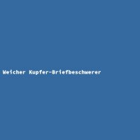 Weicher Kupfer-Briefbeschwerer