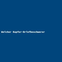 Weicher Kupfer-Briefbeschwerer