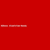 Kühnes Aluminium-Handy