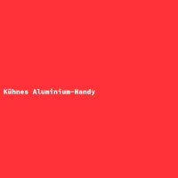 Kühnes Aluminium-Handy