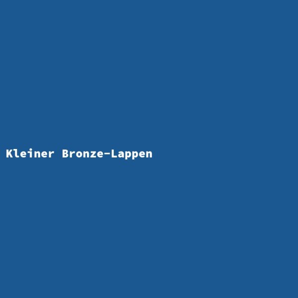 Kleiner Bronze-Lappen