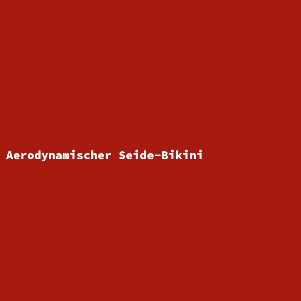 Aerodynamischer Seide-Bikini