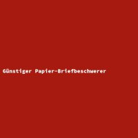 Günstiger Papier-Briefbeschwerer